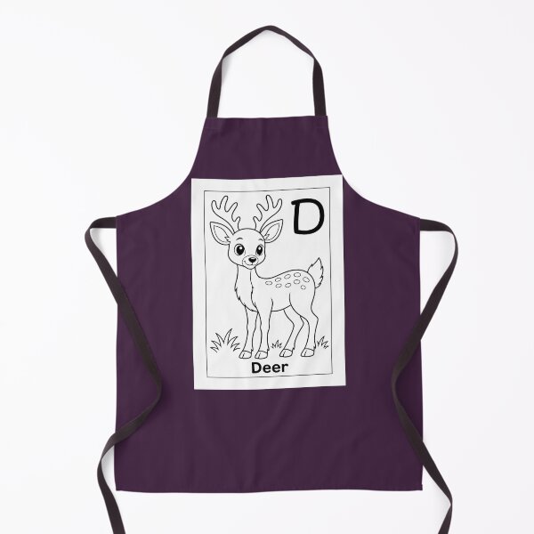 Item preview, Deer Letter D Design designed and sold by ZedColors.
