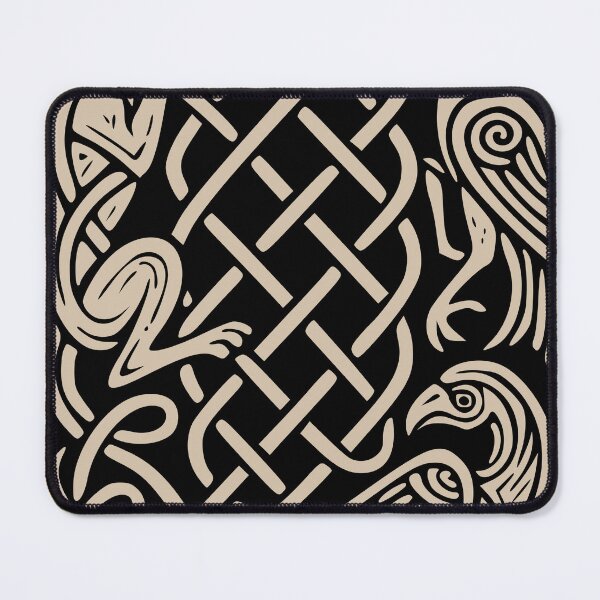Item preview, Wolf and Ravens - Norse Animal Interlace Knotwork designed and sold by THEDOWNLOADZ.