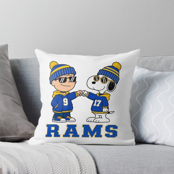 Item preview, Charlie Brown & Snoopy Los Angeles Rams Football Retro F281 designed and sold by GLUVY-THEME.