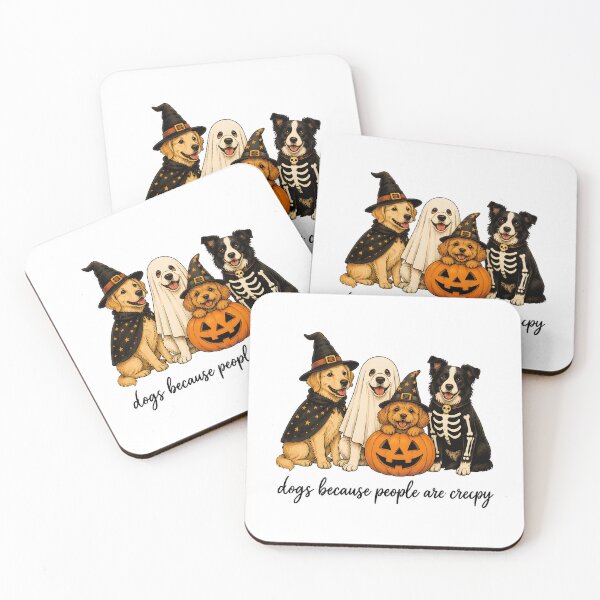 Item preview, Dogs Because People Are Creepy Halloween Costume Art designed and sold by Dmo3HarkoArt.