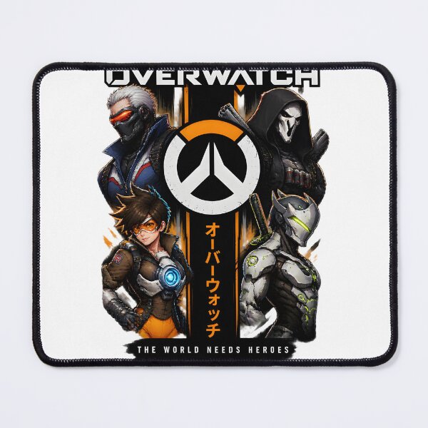 Item preview, Overwatch Inspired Grunge Poster Featuring Genji, Reaper, Tracer, and Soldier - Stylish Gaming Artwork designed and sold by Denihw.