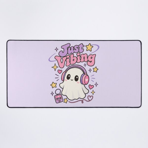 Item preview, Just Vibing Cute Kawaii Ghost Pastel Aesthetic designed and sold by LunaVales.