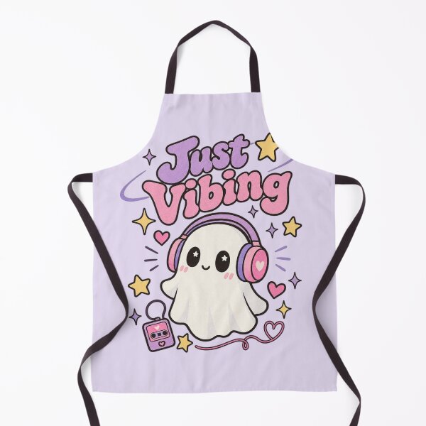 Item preview, Just Vibing Cute Kawaii Ghost Pastel Aesthetic designed and sold by LunaVales.