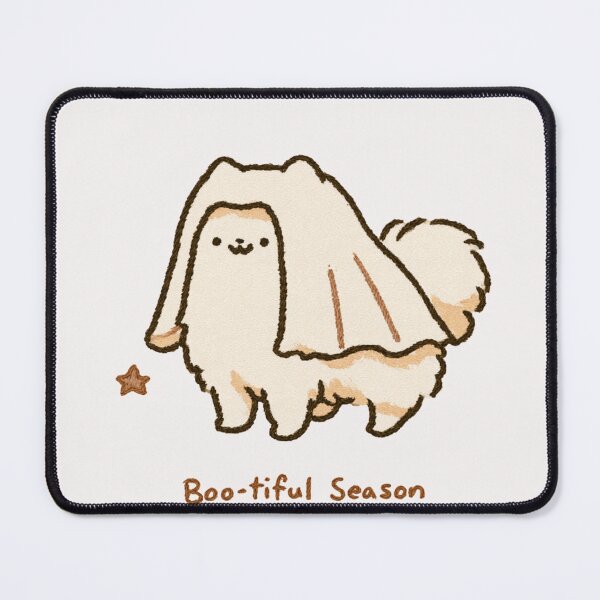 Item preview, Cute Ghost Dog Halloween Boo-tiful Season Puppy designed and sold by NicolasGlowArt.