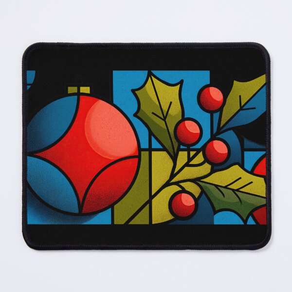 Item preview, Festive Stained Glass Christmas Bauble with Holly designed and sold by colorful-white.