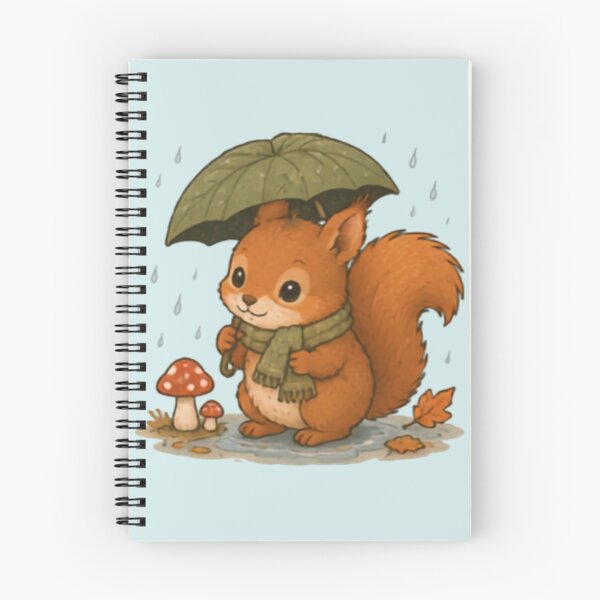 Item preview, Rainy Day Red Squirrel designed and sold by MellowMunchkins.
