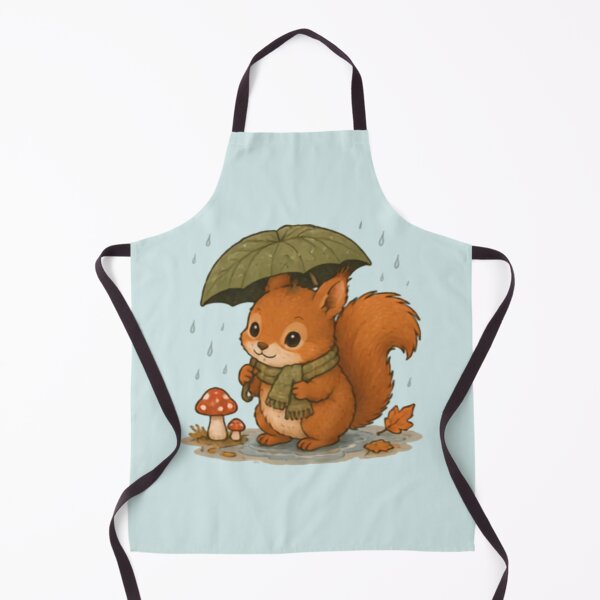 Item preview, Rainy Day Red Squirrel designed and sold by MellowMunchkins.