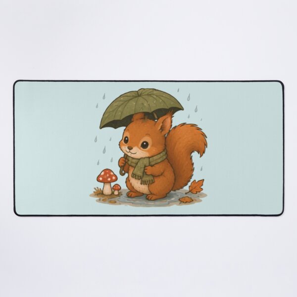 Item preview, Rainy Day Red Squirrel designed and sold by MellowMunchkins.