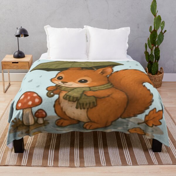 Item preview, Rainy Day Red Squirrel designed and sold by MellowMunchkins.