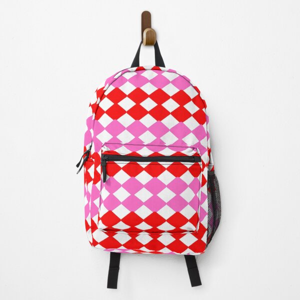 Item preview, Red and Pink Geometric Diamond Seamless Pattern designed and sold by RAJASWARSTORE.