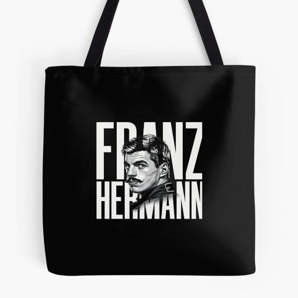 Item preview, Franz Hermann Portrait - F1 Driver Black  White Art Print designed and sold by thomancrask1.