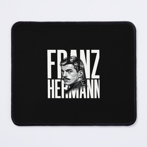 Item preview, Franz Hermann Portrait - F1 Driver Black White Art Print designed and sold by thomancrask1.