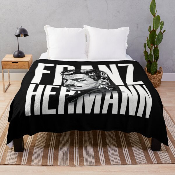 Item preview, Franz Hermann Portrait - F1 Driver Black  White Art Print designed and sold by thomancrask1.
