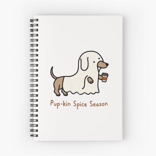 Item preview, Pup-kin Spice Season Wiener Dog Ghost PSL Fall designed and sold by NicolasGlowArt.