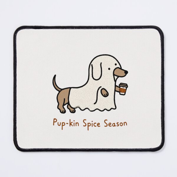 Item preview, Pup-kin Spice Season Wiener Dog Ghost PSL Fall designed and sold by NicolasGlowArt.