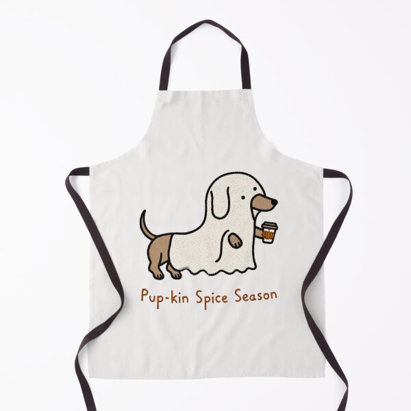Item preview, Pup-kin Spice Season Wiener Dog Ghost PSL Fall designed and sold by NicolasGlowArt.