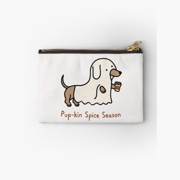 Item preview, Pup-kin Spice Season Wiener Dog Ghost PSL Fall designed and sold by NicolasGlowArt.