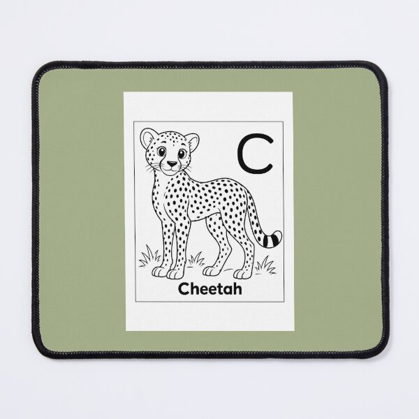 Item preview, Cheetah Letter C Design designed and sold by ZedColors.