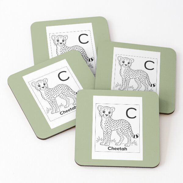 Item preview, Cheetah Letter C Design designed and sold by ZedColors.
