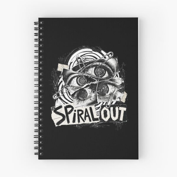Item preview, Spiral Eye Punk Grunge Collage Safety Pin Torn Paper Illustration designed and sold by Yellowriversss.