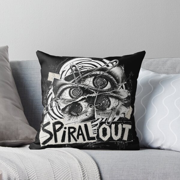 Item preview, Spiral Eye Punk Grunge Collage Safety Pin Torn Paper Illustration designed and sold by Yellowriversss.