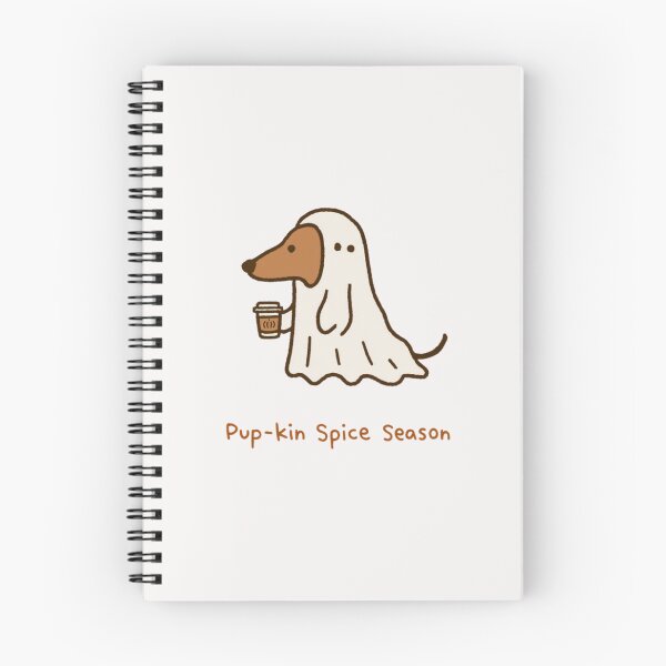 Item preview, Pup-kin Spice Season Wiener Dog Ghost Coffee designed and sold by NicolasGlowArt.