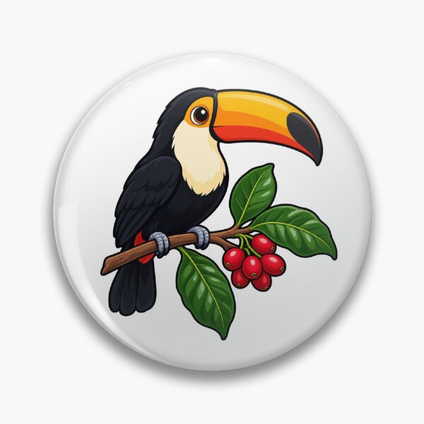 Item preview, Toucan Perched on a Coffee Cherry Branch designed and sold by jimnicklaus.