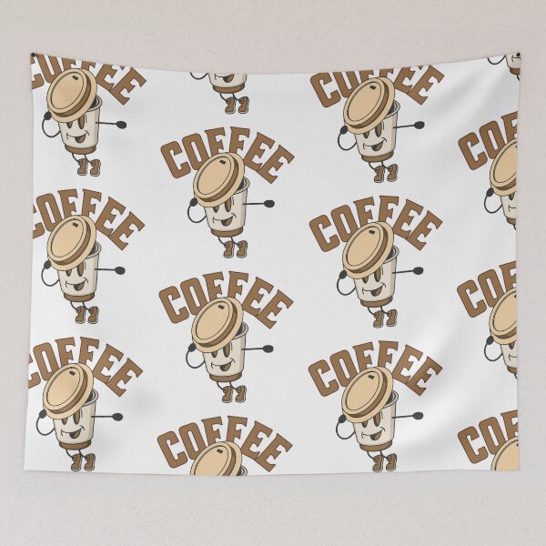 Item preview,  Retro Happy Coffee Day Cartoon Character designed and sold by LunaVales.
