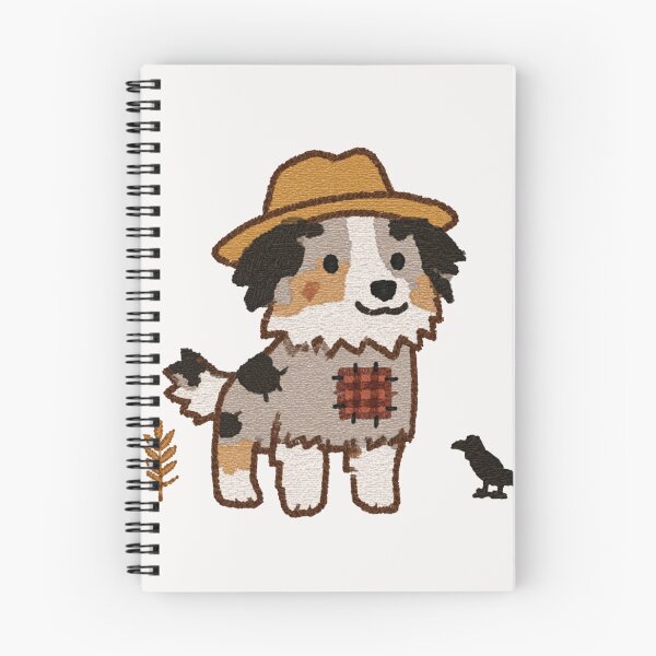 Item preview, Cute Aussie Scarecrow Dog Fall Autumn Farm designed and sold by NicolasGlowArt.