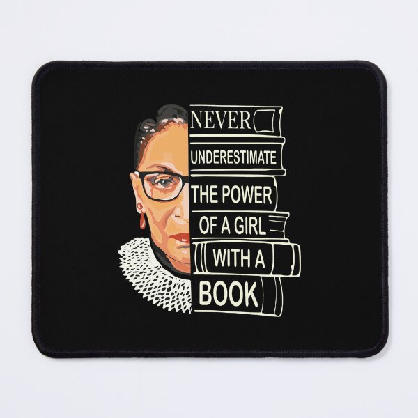 Item preview, Empowering Ruth Bader Ginsburg Portrait Book Lover designed and sold by RaleigGerhold.