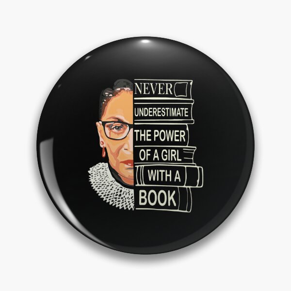 Item preview, Empowering Ruth Bader Ginsburg Portrait Book Lover  designed and sold by RaleigGerhold.