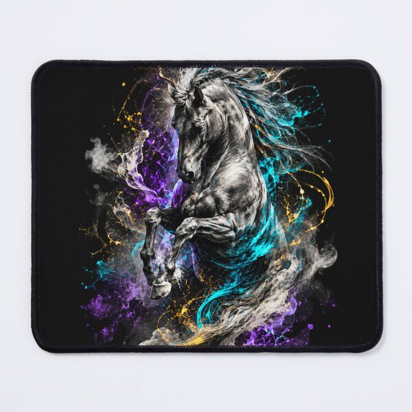 Item preview, Untamed Spirit - Abstract Neon Horse designed and sold by Personiq Kaleido.