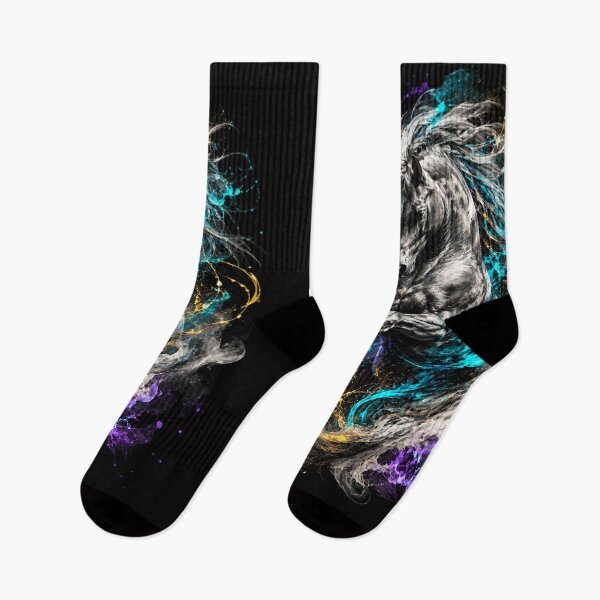 Item preview, Untamed Spirit - Abstract Neon Horse designed and sold by Personiq Kaleido.