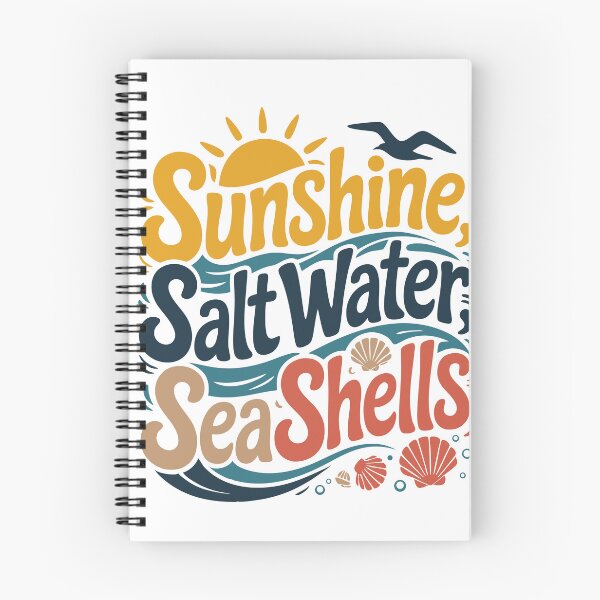 Item preview, Sunshine Salt Water Sea Shells Beach Quote designed and sold by TRTrendyHouse.