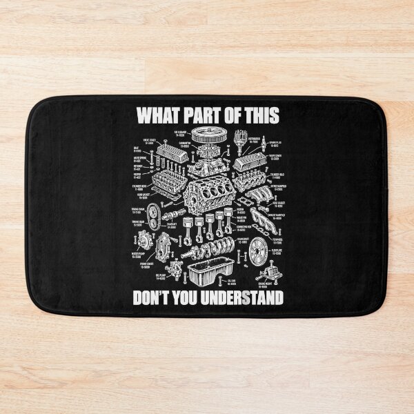 Item preview, What Part Of This Dont You Understand Classic Engine Parts Diagram Mechanic Apparel designed and sold by slmfams.