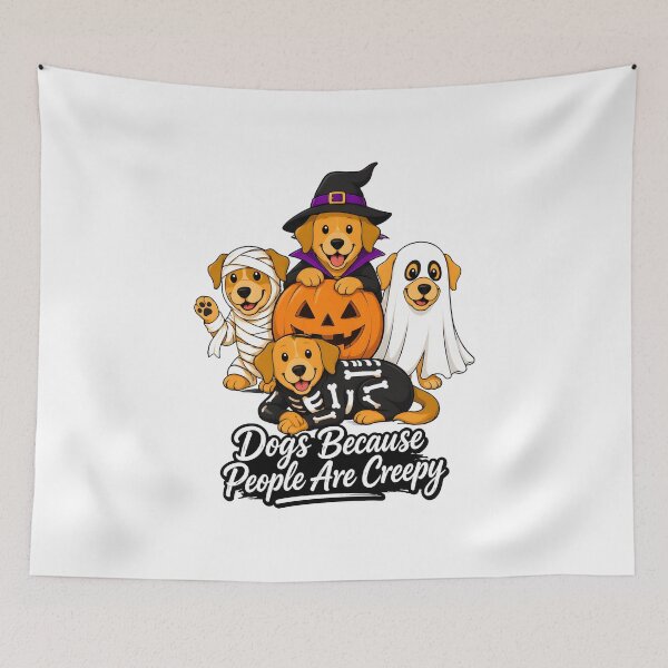 Item preview, Cute Halloween Dogs Ghost Vampire Pumpkin Skeleton designed and sold by Dmo3HarkoArt.