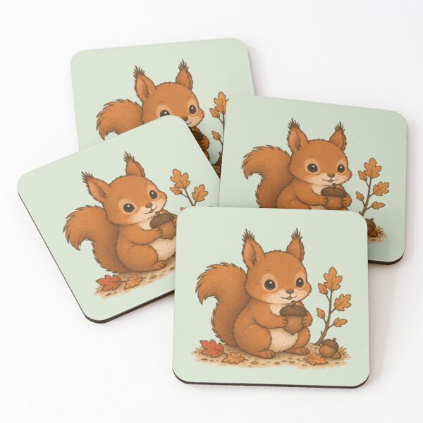 Item preview, Forest Snack Red Squirrel designed and sold by MellowMunchkins.