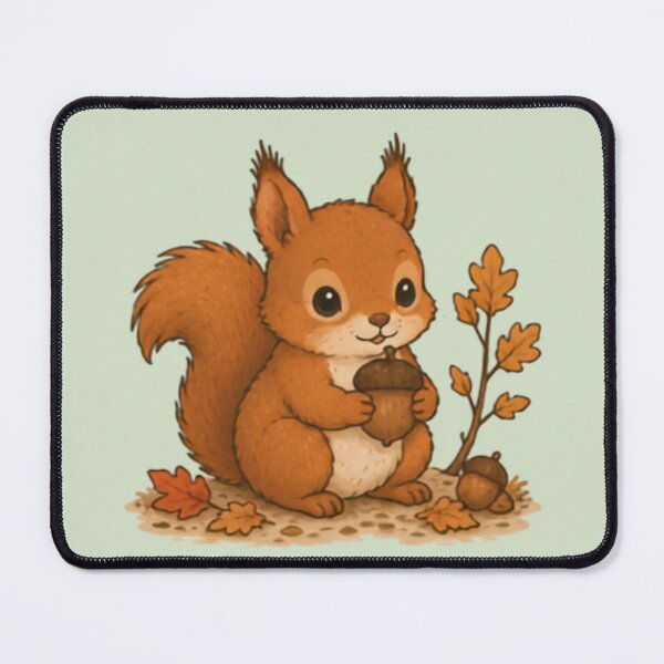 Item preview, Forest Snack Red Squirrel designed and sold by MellowMunchkins.
