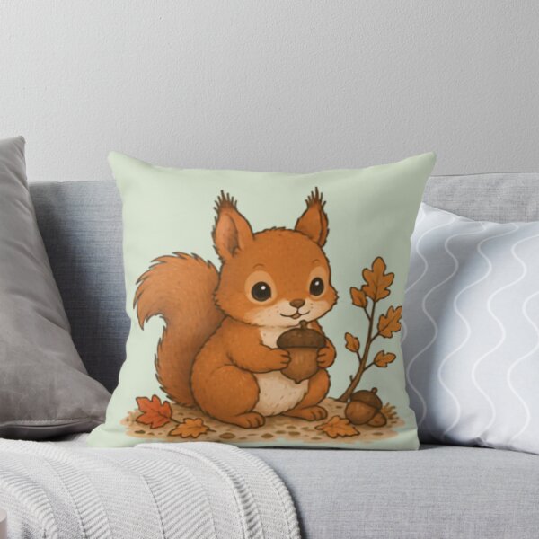 Item preview, Forest Snack Red Squirrel designed and sold by MellowMunchkins.