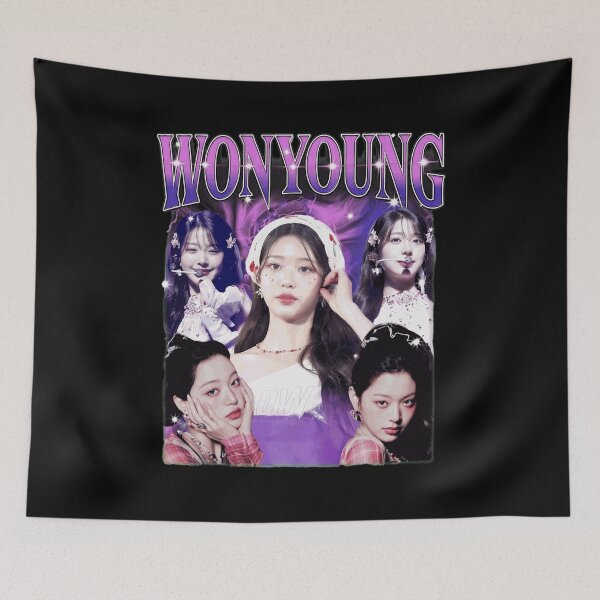 Item preview, Wonyoung Retro 90s K-Pop Idol Vintage Fan Tee designed and sold by LisaMcgu770729.