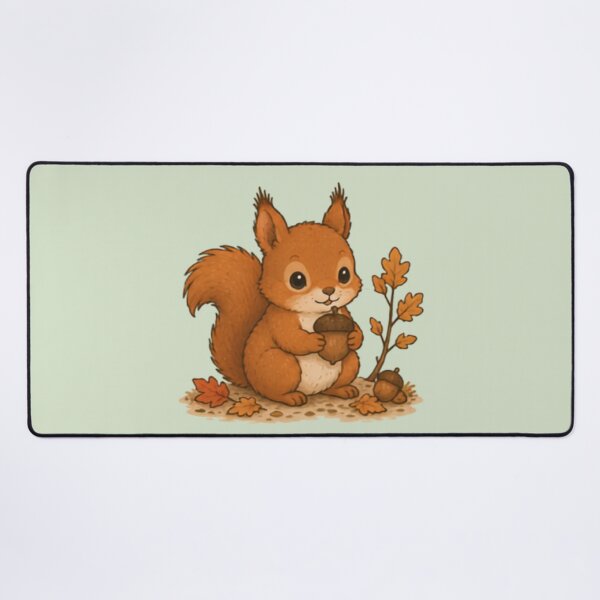 Item preview, Forest Snack Red Squirrel designed and sold by MellowMunchkins.