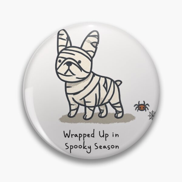 Item preview, French Bulldog Mummy Dog Spooky Halloween designed and sold by NicolasGlowArt.