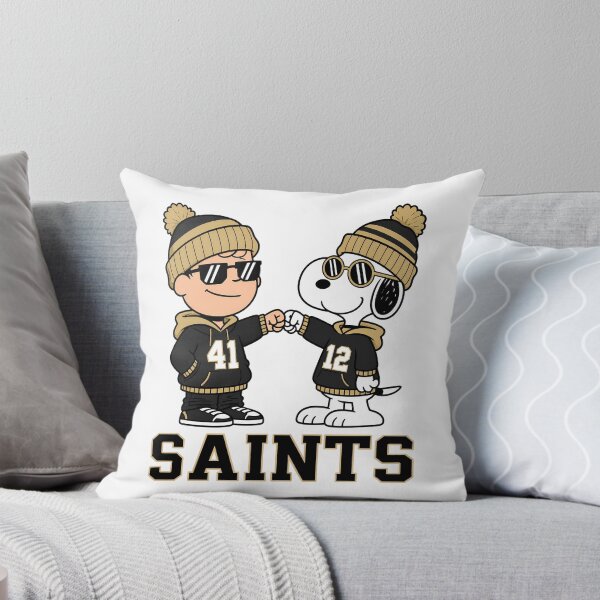 Item preview, Charlie Brown & Snoopy New Orleans Saints Football Retro F285 designed and sold by GLUVY-THEME.