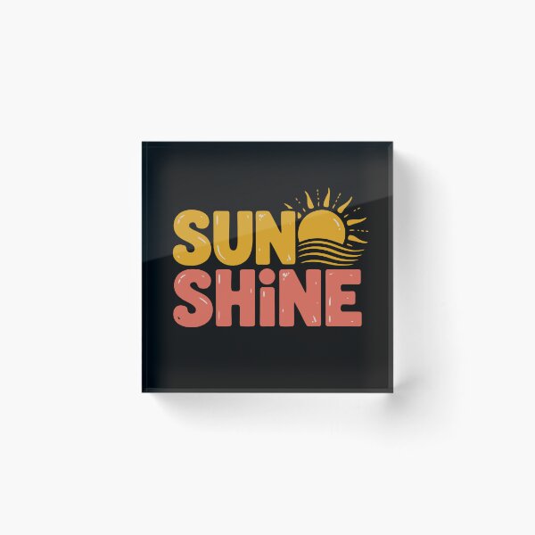 Item preview, Sunshine Retro Vintage Sun Sparkles Typography designed and sold by TRTrendyHouse.