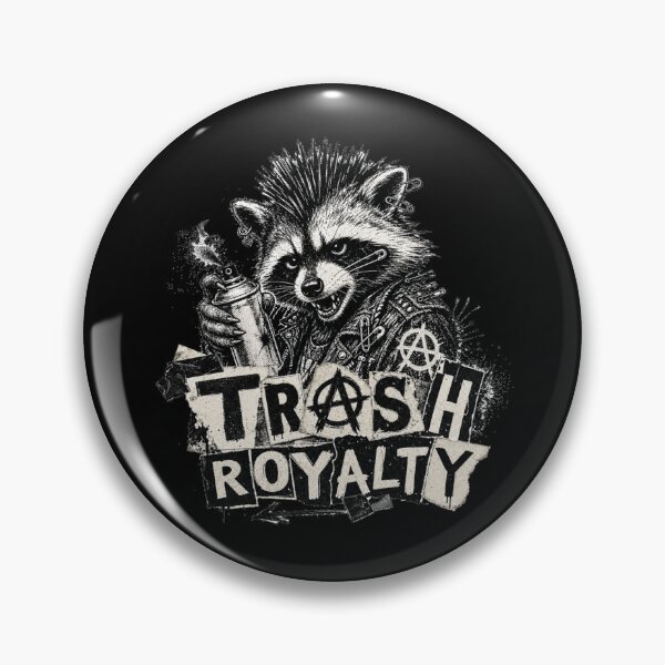 Item preview, Punk Raccoon Trash Royalty Spray Paint Mohawk Illustration designed and sold by Yellowriversss.