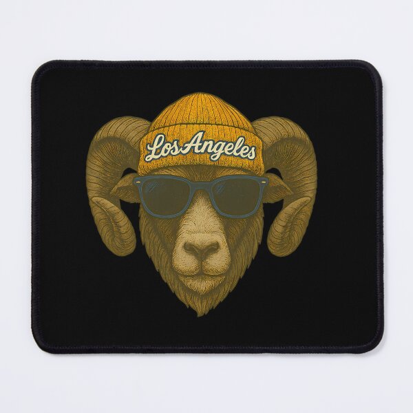 Item preview, Los Angeles Ram With Beanie Shades designed and sold by ABBAD SHOP.