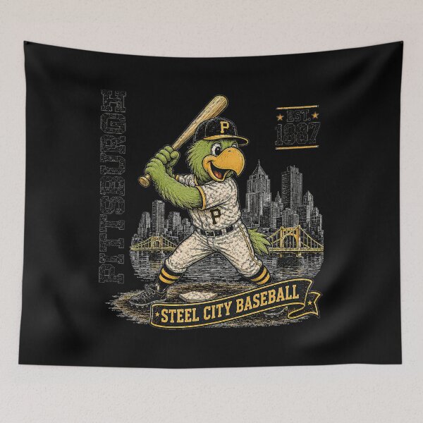 Item preview, Pittsburgh Steel City Baseball designed and sold by BadManShop.