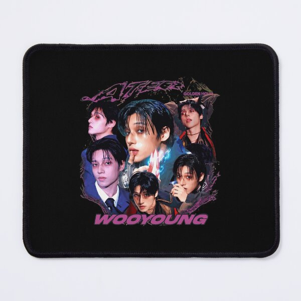 Item preview, Wooyoung ATEEZ Retro K-Pop Graphic designed and sold by KaylaRob311870.