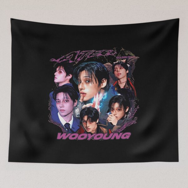 Item preview, Wooyoung ATEEZ Retro K-Pop Graphic designed and sold by KaylaRob311870.