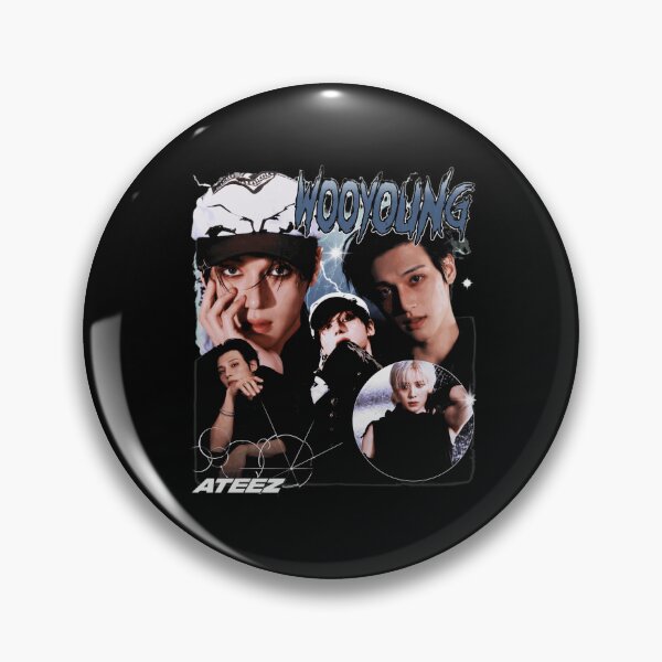 Item preview, Wooyoung ATEEZ Retro Vintage Kpop  designed and sold by LisaMcgu770729.